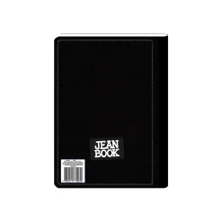 Norma Notebook, Jean, College Rule, 7-1/2" x 9-3/4", 100 Sheets, Black, Total Qty 1