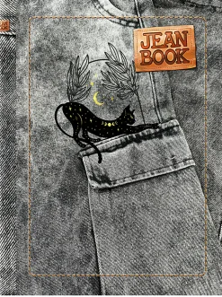 Norma Notebook, Jean, Durabook, 7-1/2" x 9-3/4”, 100 Sheets, Multicolor, Total Qty 1