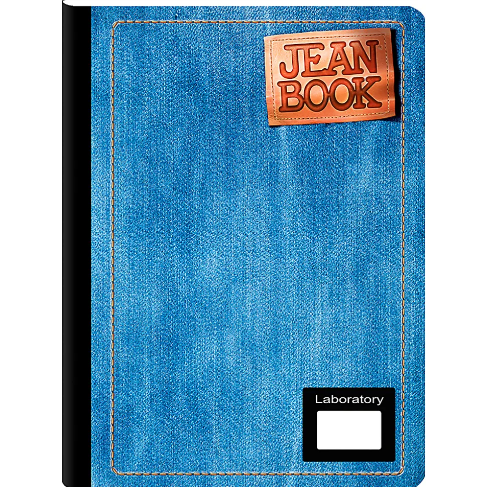 Norma Notebook, Jean, Laboratory Pages, 7-1/2" x 9-3/4", 80 Sheets, Blue, Total Qty 1
