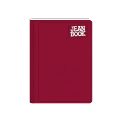 Norma Notebook, Jean, 100 Sheets, College-Ruled, 7-1/2" x 9-3/4", Burgundy, Total Qty 1