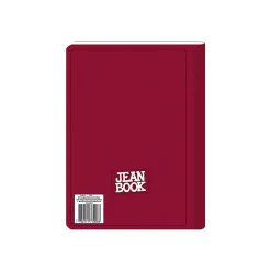 Norma Notebook, Jean, 100 Sheets, College-Ruled, 7-1/2" x 9-3/4", Burgundy, Total Qty 1