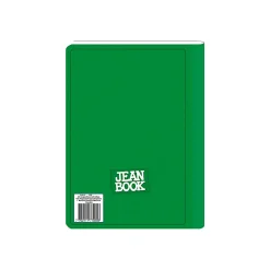 Norma Notebook, Jean, 100 Sheets, College-Ruled, 7-1/2" x 9-3/4", Green, Total Qty 1