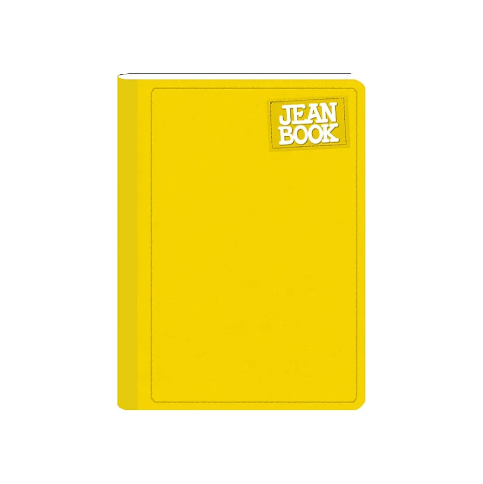 Norma Notebook, Jean, 100 Sheets, College-Ruled, 7-1/2" x 9-3/4", Yellow, Total Qty 1