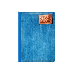 Norma Notebook, Jean, 100 Sheets, College Rule, 7-1/2" x 9-3/4", Blue, Total Qty 1