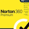 Norton 360 Premium, For 10 Devices, PC/Mac, Product Key