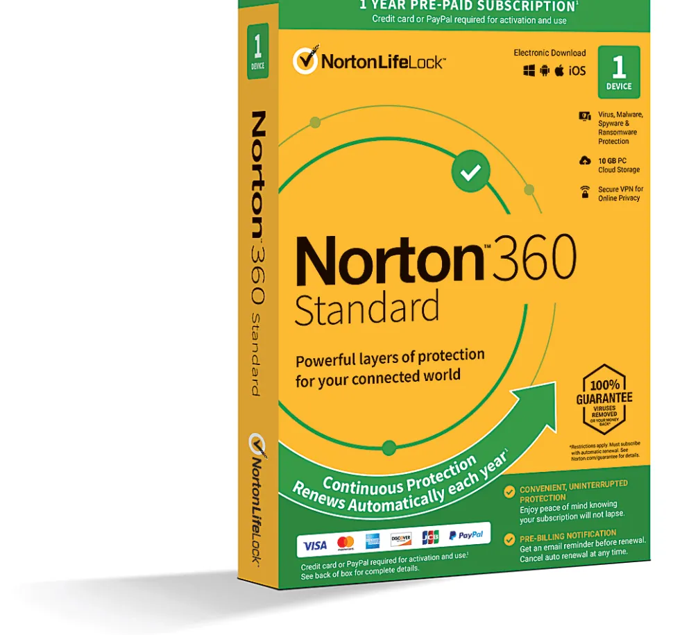 Norton™ 360 Standard, For 1 Device, 1-Year Subscription, Product Key