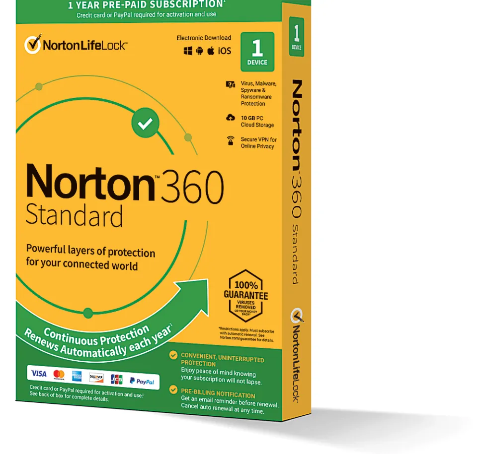Norton™ 360 Standard, For 1 Device, 1-Year Subscription, Product Key