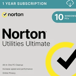 Norton Utilities Ultimate for 10 Devices, Keep your devices running like new, For Windows PC, Android and iOS (Download)