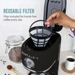 Nostalgia Classic Retro 10-Cup Coffee Maker, Black, Total Qty 1