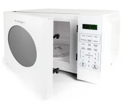 Nostalgia Retro Countertop Microwave Oven, 0.7 Cu. Ft., White
