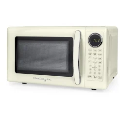 Nostalgia Retro 0.7 Cu. Ft. Countertop Microwave, Ivory, Total Qty 1