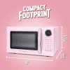 Nostalgia Retro 0.7 Cu. Ft. Countertop Microwave, Pink, Total Qty 1