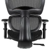 Nouhaus Ergo3D Ergonomic Fabric High-Back Office Chair, Black Coffee