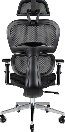 Nouhaus Ergo3D Ergonomic Fabric High-Back Office Chair, Black Coffee