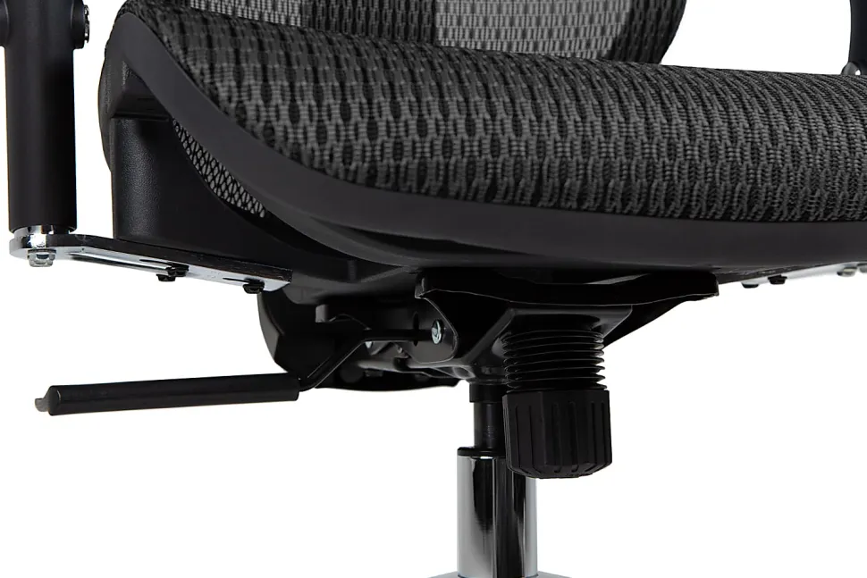 Nouhaus Ergo3D Ergonomic Fabric High-Back Office Chair, Black Coffee