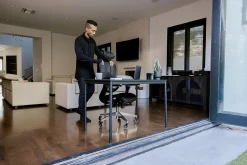 Nouhaus Ergo3D Ergonomic Fabric High-Back Office Chair, Black Coffee
