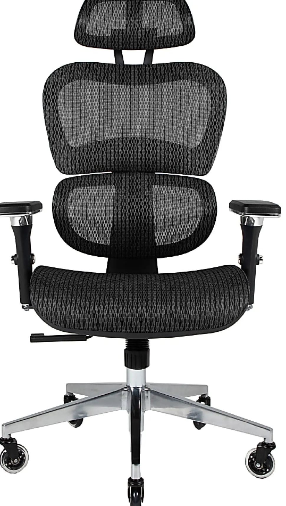 Nouhaus Ergo3D Ergonomic Fabric High-Back Office Chair, Black Coffee