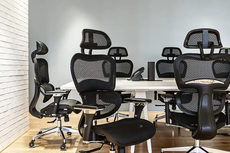 Nouhaus Ergo3D Ergonomic Fabric High-Back Office Chair, Black Coffee
