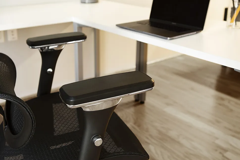 Nouhaus Ergo3D Ergonomic Fabric High-Back Office Chair, Black Coffee