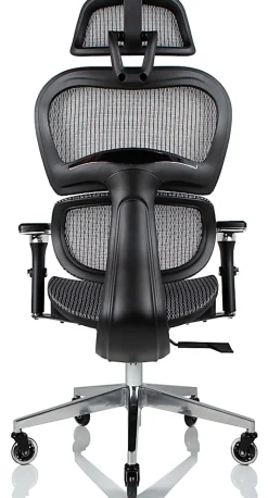 Nouhaus Ergo3D Ergonomic Fabric High-Back Office Chair, Silver Gray