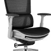 Nouhaus Rewind Ergonomic Fabric High-Back Executive Office Chair, Black