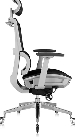 Nouhaus Rewind Ergonomic Fabric High-Back Executive Office Chair, Black