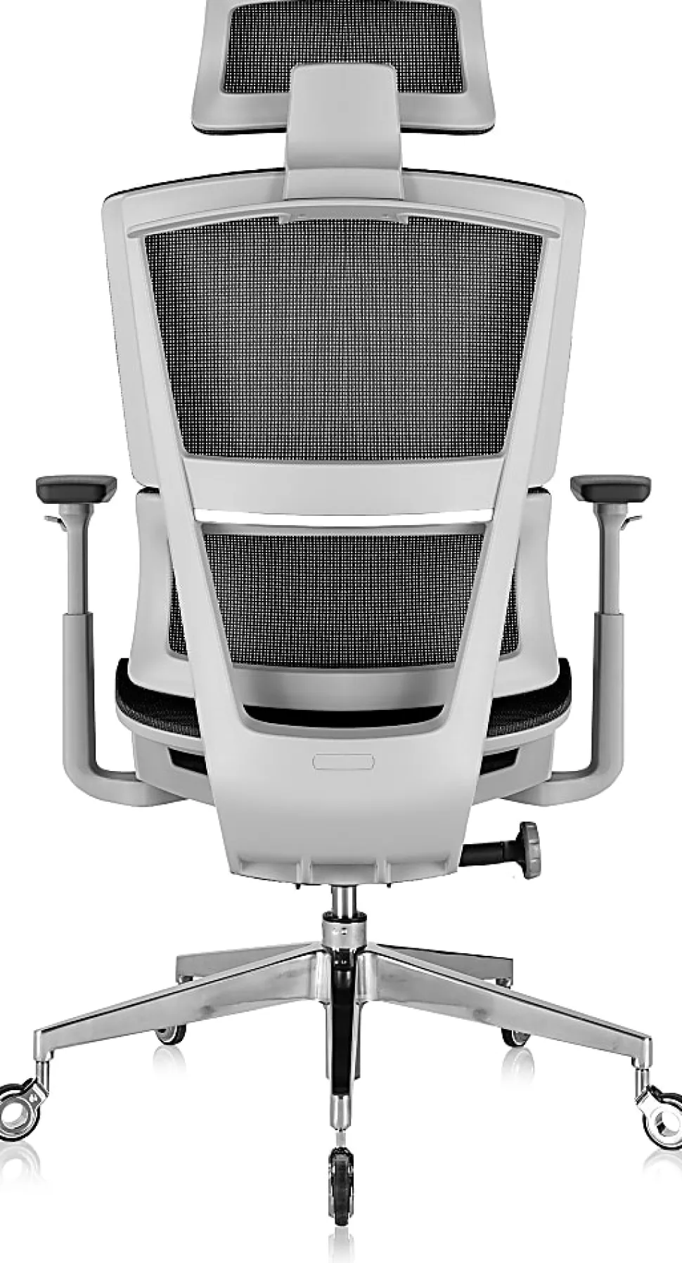 Nouhaus Rewind Ergonomic Fabric High-Back Executive Office Chair, Black