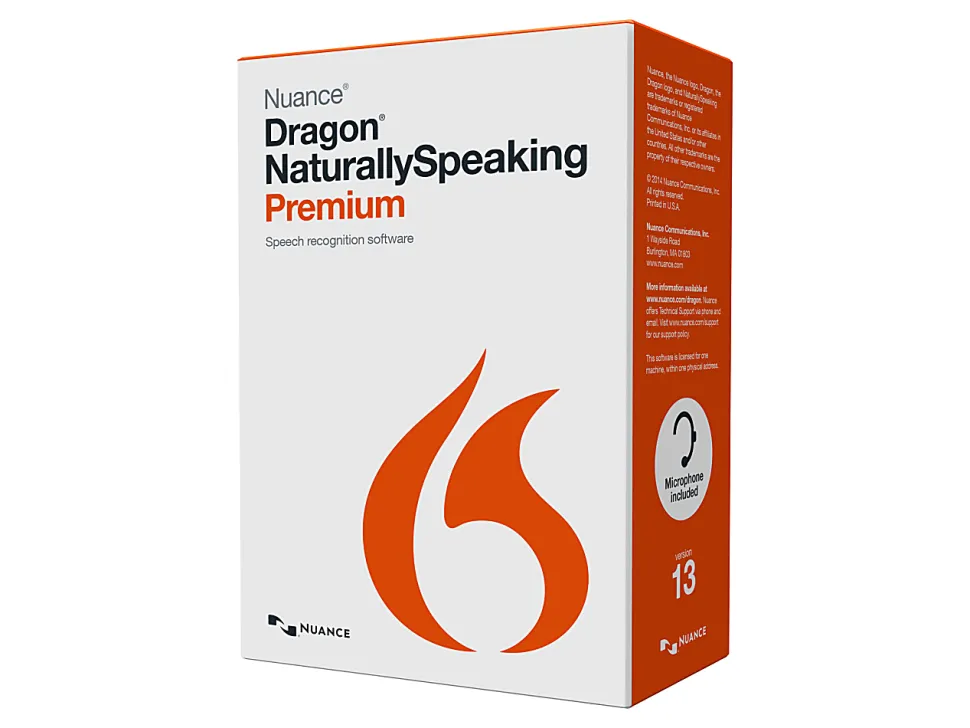 Nuance® Dragon® NaturallySpeaking 13 Premium, For PC, Disc