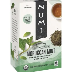 Numi® Morroccan Mint Herbal Tea, Box Of 18