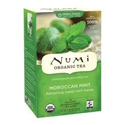 Numi® Morroccan Mint Herbal Tea, Box Of 18