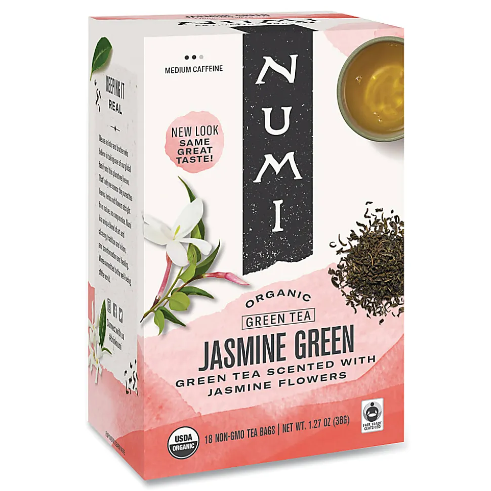 Numi® Organic Jasmine Green Tea, Box Of 18