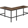 NuSparc L-Shape Metal Frame Desk - For - Table TopL-shaped Top - Contemporary Style