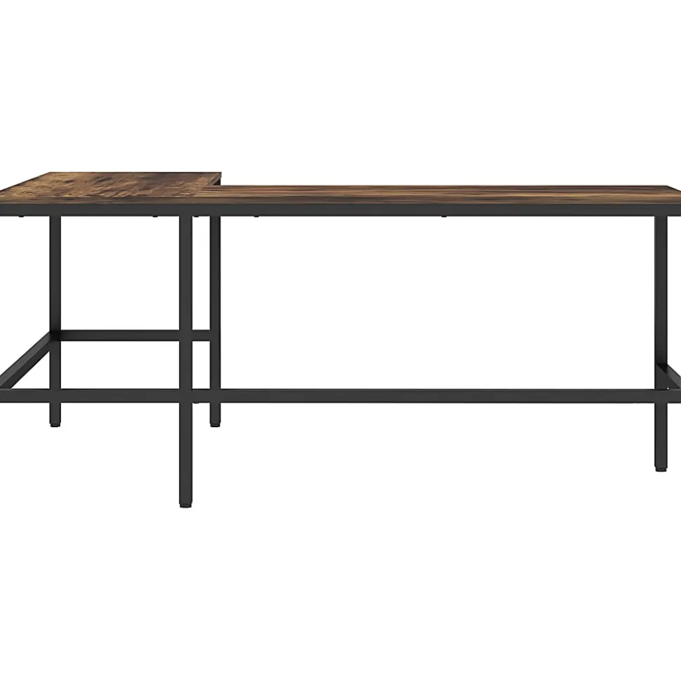 NuSparc L-Shape Metal Frame Desk - For - Table TopL-shaped Top - Contemporary Style