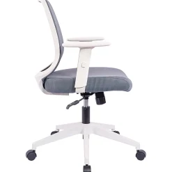NuSparc Mid-Back Task Chair - Fabric Back Material - Mid Back - 5-star Base - Gray - Armrest - 1 Each