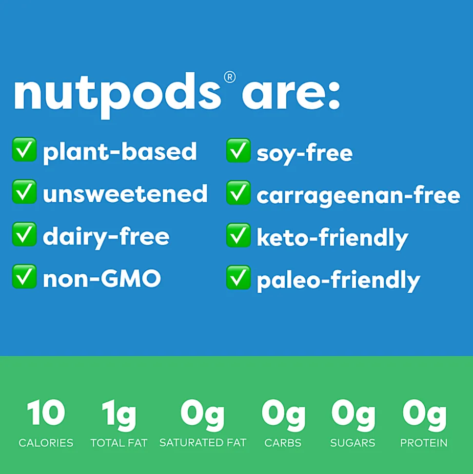 Nutpods® Unsweetened Non-Dairy Half & Half Creamer, 32 fl oz carton