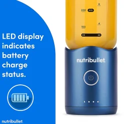 Nutribullet Flex Portable Blender, 22.4 Oz, Sapphire Blue, Total Qty 1