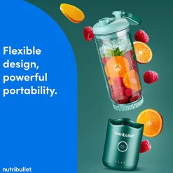 Nutribullet Flex Portable Blender, 22.4 Oz, Forest Green, Total Qty 1