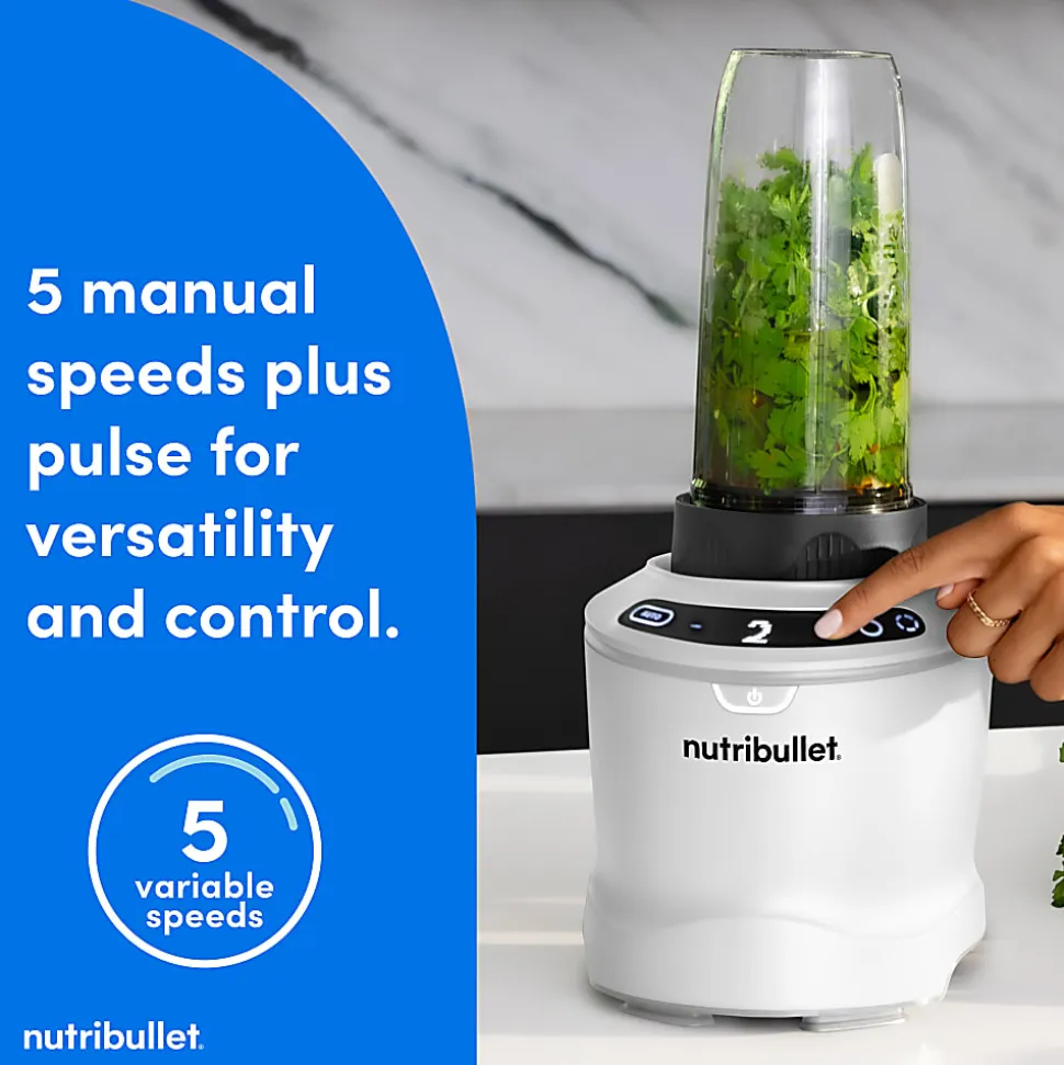 Nutribullet Pro Blender Combo, 64 Oz, Matte White, Total Qty 1