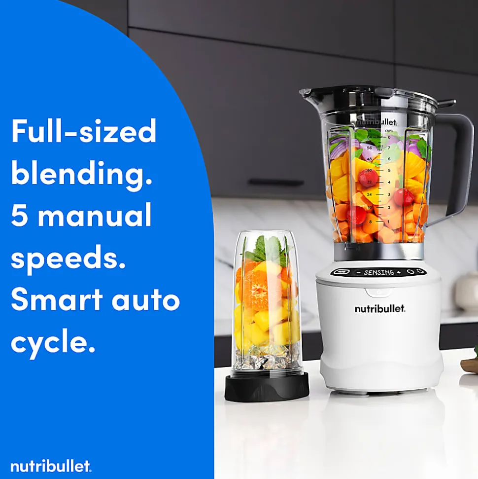 Nutribullet Pro Blender Combo, 64 Oz, Matte White, Total Qty 1
