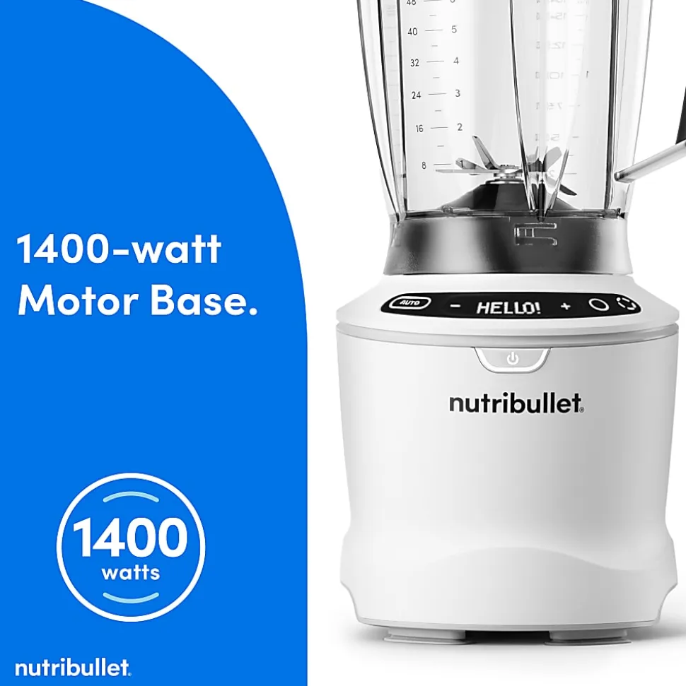 Nutribullet Pro Blender Combo, 64 Oz, Matte White, Total Qty 1