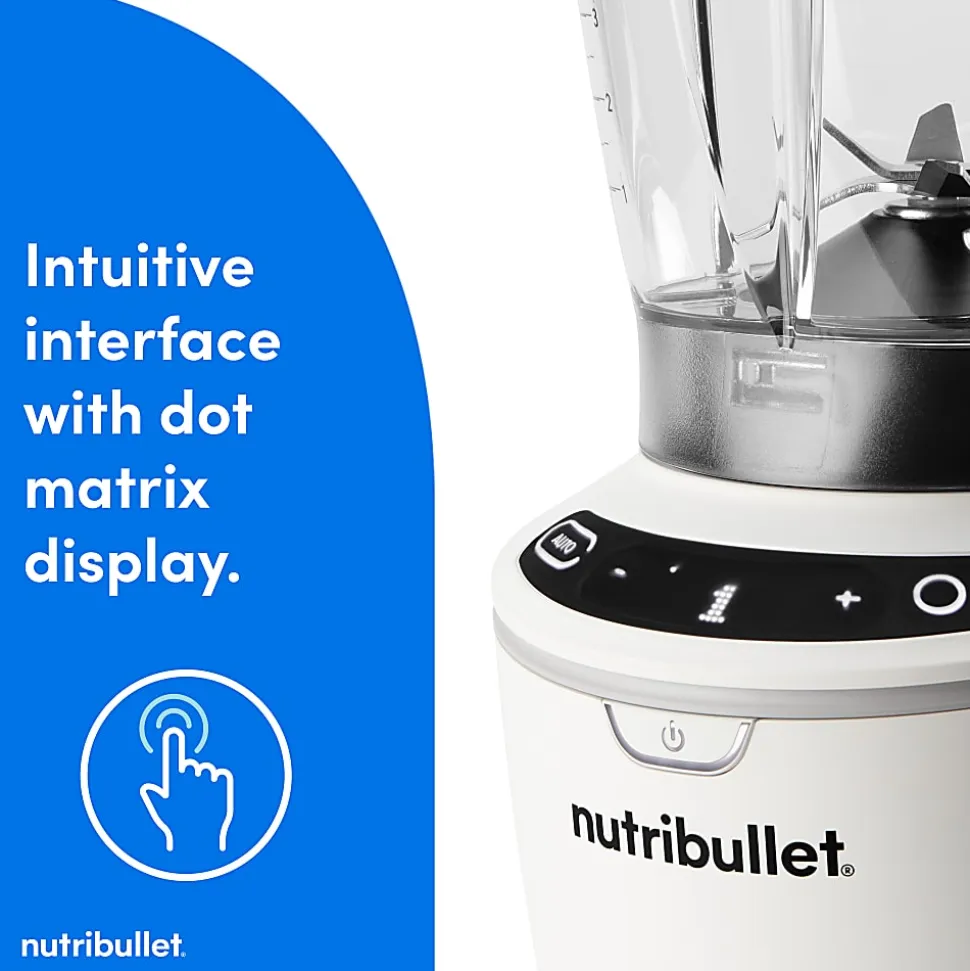 Nutribullet Pro Blender Combo, 64 Oz, Matte White, Total Qty 1