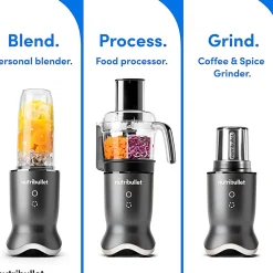 Nutribullet Ultra Plus+ 3-1 Compact Kitchen System, 32 Oz, Gunmetal Gray, Total Qty 1