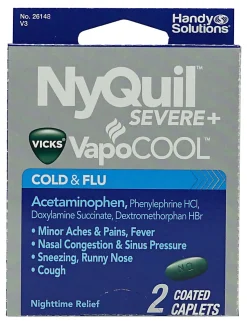 NyQuil VapoCOOL Cold & Flu Relief Medicine, Pack Of 2 Caplets