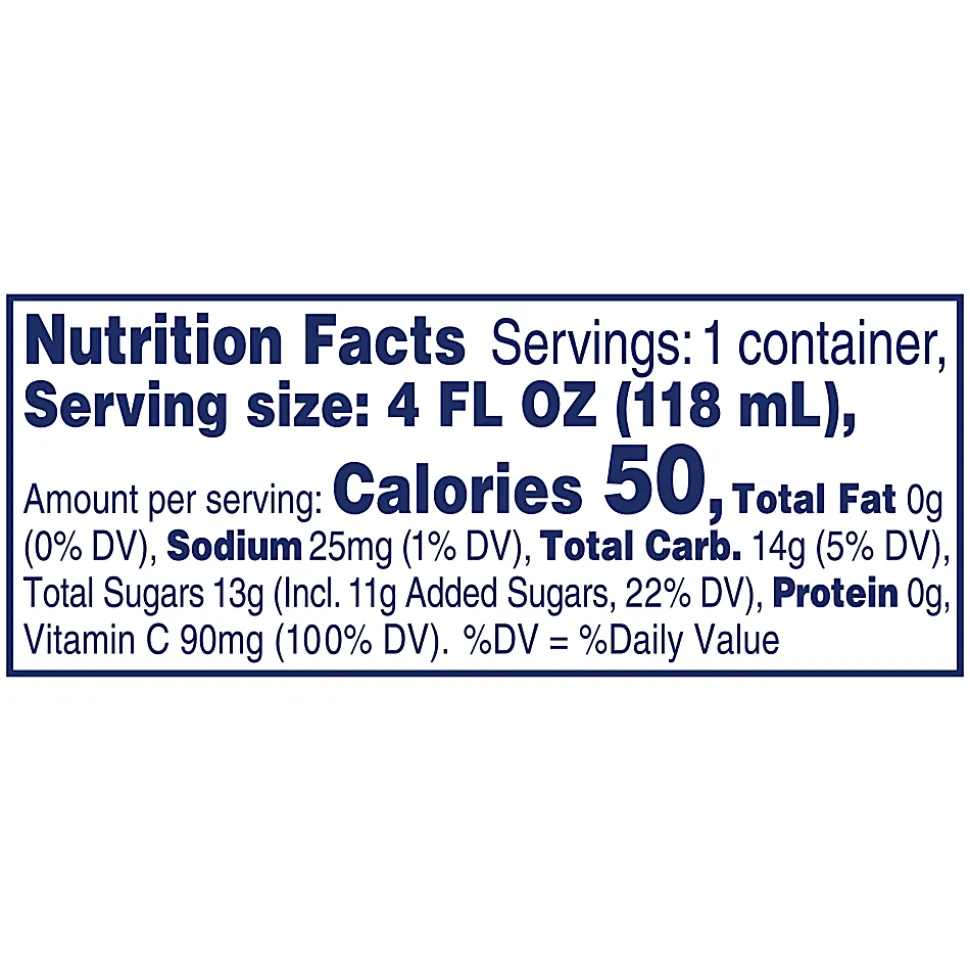 Ocean Spray Cranberry Grape Juice, 4 Oz, Pack Of 48 Cups