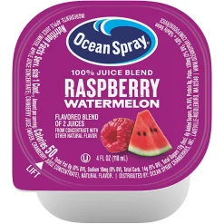 Ocean Spray Raspberry Watermelon 100% Juice Blend, 4 Oz, Total Qty 48
