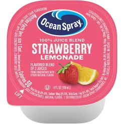 Ocean Spray Strawberry Lemonade 100% Juice Blend, 4 Oz, Total Qty 48