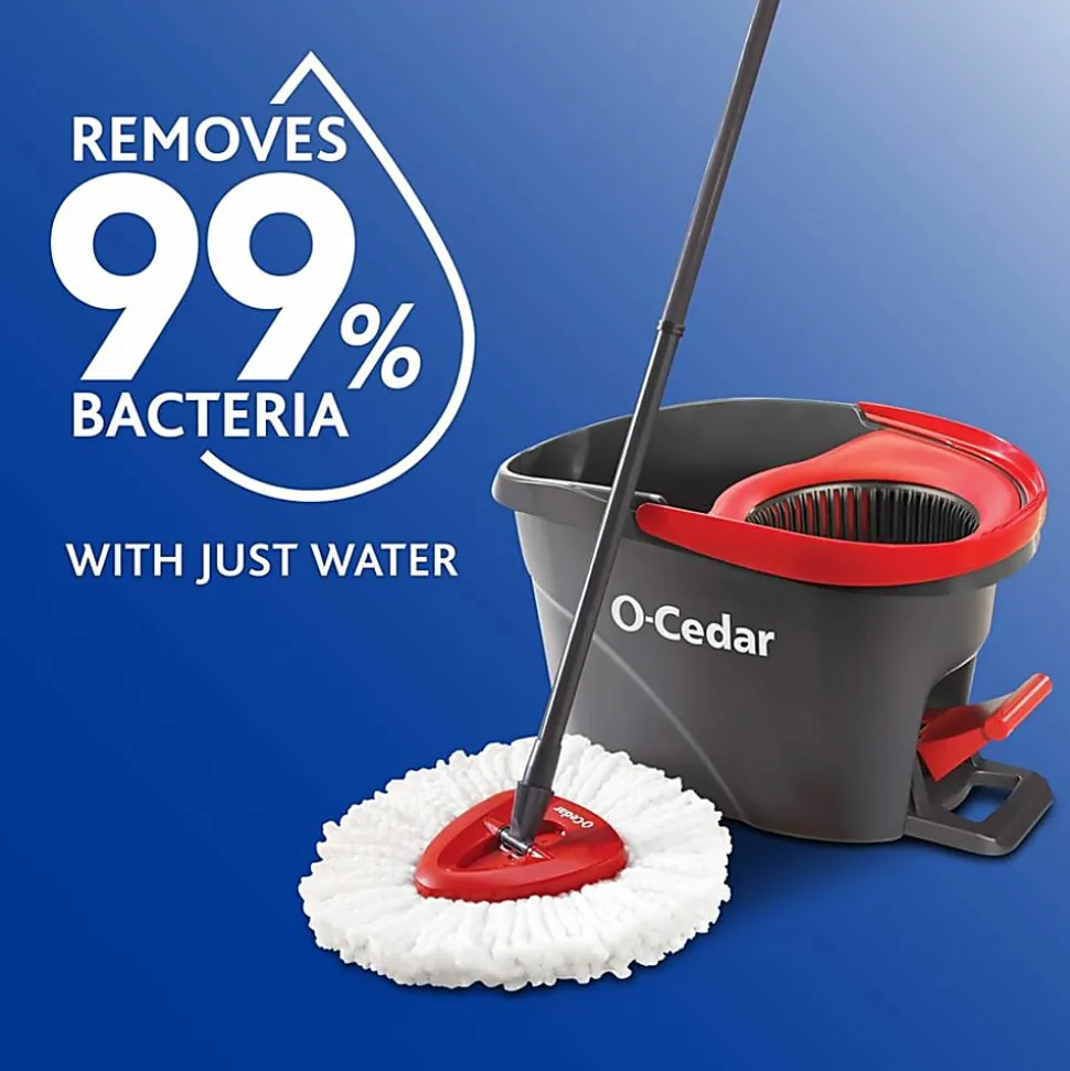 O-Cedar EasyWring Spin Mop Refill - MicroFiber - White - 2 / Pack