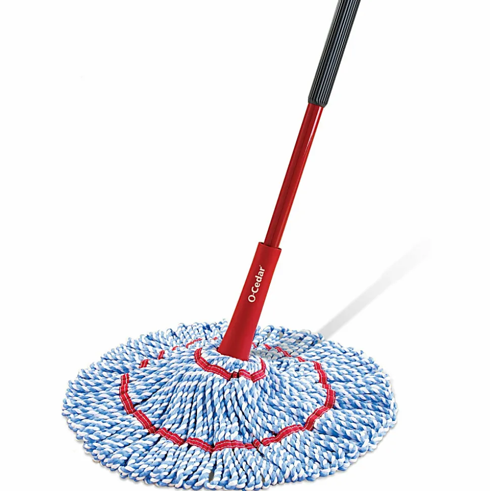 O-Cedar MicroTwist MAX Microfiber Mop - MicroFiber Head - Absorbent, Reusable, Machine Washable, Easy to Use, Comfortable Grip, Refillable - Multi