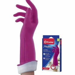O-Cedar Playtex Living Gloves - Chemical, Bacteria Protection - Medium Size - Latex, Neoprene, Nitrile - 166119