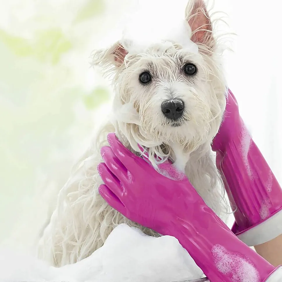 O-Cedar Playtex Living Gloves - Chemical, Bacteria Protection - Large Size - Latex, Neoprene, Nitrile - 166120